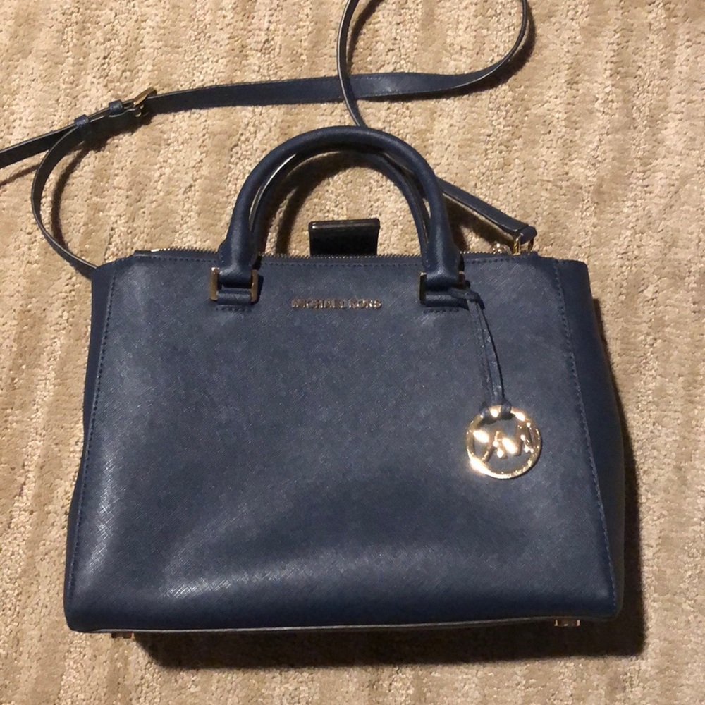 Navy Michael Kors purse